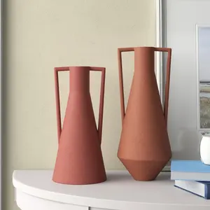 Designer Coastal Iron Eco-Friendly <b>Tabletop</b> Flower Vase for Luxury Apartments 2026 Trend - Product Image 2