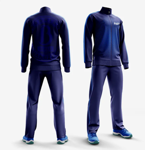 Custom Sublimation Sports Wear Zipper Mens Jacket Hoody Training Track Suit Set Men Sportswear <b>Tracksuit</b> - Product Image 3