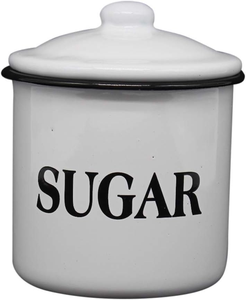 Modern Light Weight Kitchen Storage Metal Container <b>Set</b> - <b>Coffee</b>, <b>Tea</b>, <b>Sugar</b> White Containers <b>Set</b> of 3 in affordable Price - Product Image 4