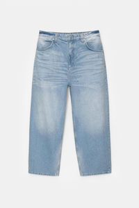 Pantalones Vaqueros Personalizados para Hombre, Color Gris Negro, Cintura Alta, Estilo Urbano, Corte Recto Holgado, Algodón, OEM - Product Image 2