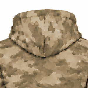 Khaki Camo Tracksuit Unisex Full <b>Zip</b> Hooded Jacket <b>Jogger</b> Pants Set Customized Camouflage Casual Sportswear Training Outfit - Product Image 5