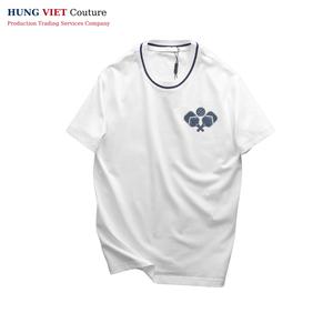 Camiseta de cuello redondo de algodón de alta calidad unisex, Camiseta lisa con serigrafía y logotipo personalizado para hombre, estilo informal - Product Image 4