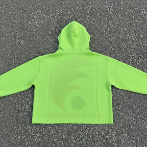 Fabricants de vêtements pour hommes sur mesure, sweats à capuche décontractés en coton premium avec logo en relief 3D, coupe classique, unisexe - Product Image 2