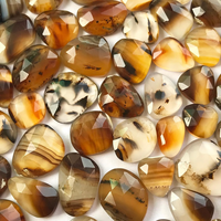Pierres précieuses en vrac d'agate naturelle du Montana, taille rose, formes libres, pierres polies pour la fabrication de bijoux, vente en gros