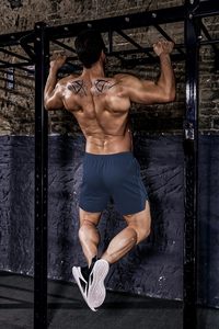 Men's High-Waisted Drawstring <b>Cargo</b> <b>Shorts</b> <b>Lightweight</b> Breathable Eco-Friendly Quick Dry Spandex/Polyester Fabric Running Gym - Product Image 4
