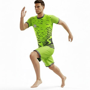 Men Soccer Wear 100% Polyester Football Kit Shirt Full <b>Sets</b> Uniforms Football Jersey Soccer Wear for Men Custom Uniform Supplier - Product Image 4