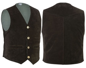 Gilet de chasse en cuir pour homme, noir, durable, vêtement de travail, gilet de pêche, doublure PC, coupe-vent, fournisseur chinois, vêtements d'extérieur - Product Image 5