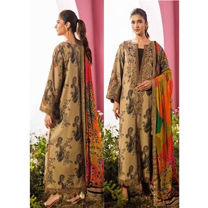 CHARIZMA RANG-E-BAHAR 2026, Conjunto Premium de 8 Piezas para Mujer, Salwar Kameez con Camisa Bordada y Estampada, y Dupatta de Chifón para Fiesta - Product Image 6