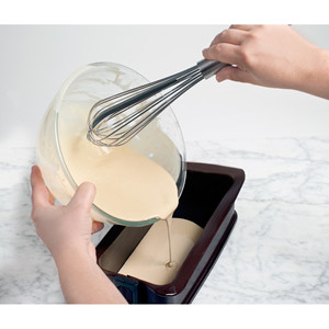 Frusta in acciaio inox con raschietto, utensile da cucina per impastare e cucinare - Product Image 2