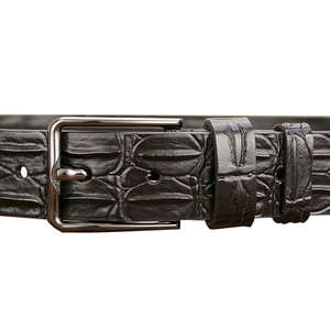 Cinturón de Cuero Genuino de Alta Calidad para Hombre, Cinturón Casual para Jeans, Proveedor de Fábrica OEM, Hecho en Pakistán - Product Image 4