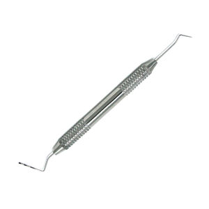 SHAHZIK INTERNATIONAL Sonda Dental Reutilizable de Doble Extremo, Instrumento de Diagnóstico de Acero Inoxidable, Agarre Ergonómico, 12 Posiciones de Mandíbula - Product Image 1