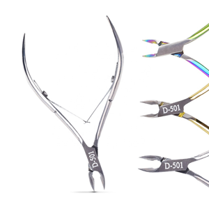 Nghia Cuticle Nippers Jaw 14 6mm Stainless Steel Nail Clippers Extra Sharp Manicure Scissors Custom Logo OEM Packing <b>by</b> KKZ - Product Image 1