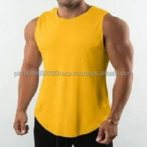 Hot Sale <b>Men</b> Tank <b>Top</b> Gym Athletic Sport Sleeveless T Shirt <b>Men's</b> Essential 100% Organic Cotton Tank <b>Top</b> - Product Image 2