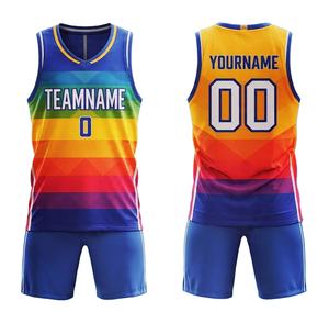 Tenues de basketball entièrement sublimées, faible MOQ, réversibles, avec logo d'équipe personnalisé, ensembles de maillots de basketball pour hommes 2026 - Product Image 1