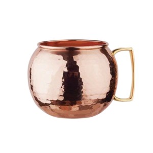 Taza de Cobre Martillado de Alta Calidad con Logotipo Personalizado, Taza de Cobre Puro Sólido sin Revestimiento para el Hogar, Bar, Hotel, Restaurante, Auténtica Taza de Moscú - Product Image 1