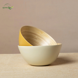 Tazón de Bambú Tejido Personalizado, Desechable y Ecológico, Hecho a Mano para el Hogar y la Cocina, Vajilla de Lujo - Product Image 4