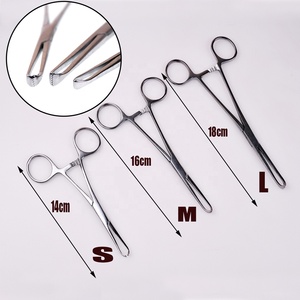 Pince à tissus manuelle en acier inoxydable Allis, 14-18 cm, 4x5 dents, haute qualité, pour usage hospitalier, pour préhension intestinale - Product Image 3