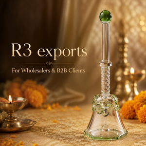 Cloche en verre pour cadeau - Motif géométrique Om - 100% fait main - Décoration de table légère pour la maison - Pour Diwali R3B01 - Product Image 4