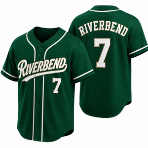 Personalized Button Front <b>Baseball</b> Jersey Youth Athletic Relaxed Performance Fabric Player Numbering League Competition Practice - Product Image 2