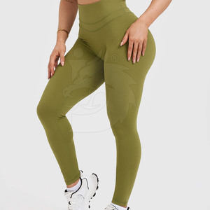 Legging de yoga sur mesure en polyester et coton, élastique, respirant, tricoté, de haute qualité, style unique pour la confection sur mesure - Product Image 4