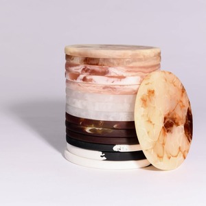 Sous-verres en résine de qualité export, artisanaux, pour thé et café, pour la décoration de table de cuisine, accessoires d'Inde - Product Image 5