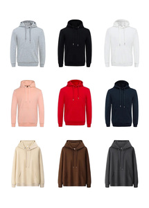 Sweat-shirts à capuche unisexes BY420B, poids lourd 300 g/m², coupe ample, unis, sans impression, de haute qualité, avec logo personnalisé, 100 % coton molletonné - Product Image 6