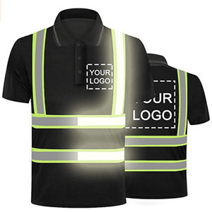 High Visibility Regular Fit Security Work Uniform Reflective Stripes Construction Safety Polo Shirts by <b>Star</b> Crystal Enterprises - Product Image 2