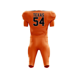 Uniformes de football américain en gros, maillots personnalisés surdimensionnés par sublimation, manches courtes, séchage rapide, ensemble d'entraînement universitaire - Product Image 3