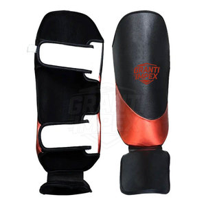 Protège-tibias de boxe légers pour l'entraînement, protection professionnelle, cadre en aluminium, options personnalisables, tissu respirant, haute performance - Product Image 2