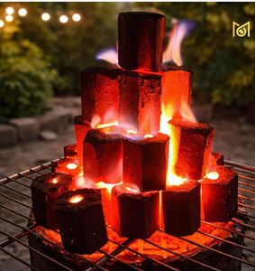 Briquetas de Carbón de Coco Hexagonales, 3 Horas de Duración, Combustible de Alta Temperatura para Barbacoa, Proveedor de Madera Dura de la India, Fabricante en Oferta - Product Image 2