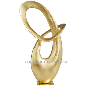 Hot Sale Superior Quality Aluminum Metal <b>Tree</b> And Golden Birds Design Round Shape Silver Plated Decorative Sculptures - Product Image 5