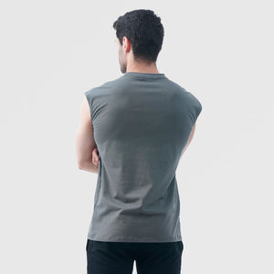 เสื้อกล้ามผู้ชายคุณภาพสูง ผ้าฝ้าย 180 GSM ระบายอากาศได้ดี เหมาะสำหรับออกกำลังกายและเล่นกีฬา - Product Image 2