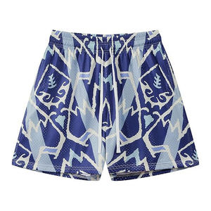 2026 Custom Logo High Street Men's Mesh Sports Shorts Wholesale 100% Polyester Quick Dry Breathable <b>Elastic</b> Waist Pockets Shorts - Product Image 6