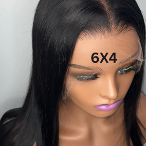 วิกผมและผมต่อที่ทำจากหนังศีรษะสีดำธรรมชาติผมธรรมชาติที่มาจากวิหารอินเดีย6x4 - Product Image 1