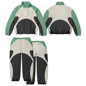 Conjunto Deportivo 2 en 1, Chaqueta Cortavientos y Pantalones Deportivos, con Cordón Ajustable, Logotipo Personalizado, Impermeable y Ecológico, para Entrenamiento y Running - Product Image 1