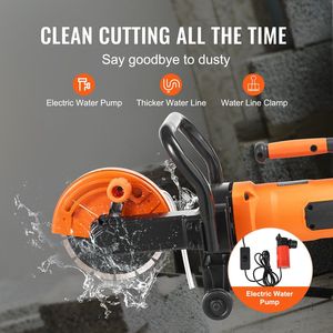 Ad alta potenza elettrica 2000 W sega circolare umido/secco disco sega pompa linea acqua include lama per mattoni di pietra taglio Max 2.5" - Product Image 3