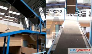 Convoyeur à bande double étage ALIG CONVEYOR, construction en acier doux, 440V, provenance Inde - Product Image 4