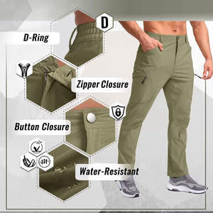 Premium Quality Men's Heated Plus Size Softshell Pants Eco-friendly Factory Direct Wholesale OEM Custom logo Outdoor Waterproof - Product Image 3