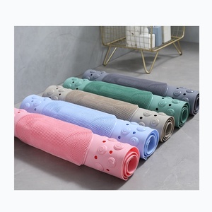 แผ่นรองอาบน้ำ PVC เป็นมิตรกับสิ่งแวดล้อม ล้างทำความสะอาดได้ ไม่มีกลิ่น พร้อมจุกดูด - Product Image 6