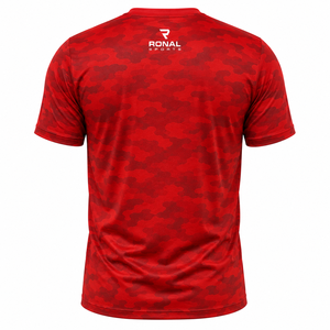 Camiseta de Manga Corta con Camuflaje Rojo para Hombre, Camisetas Casuales de Moda, Ropa Casual para Hombre, Camiseta de Algodón de Manga Corta para Hombre - Product Image 2