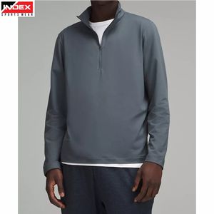 เสื้อสเวตเชิ้ตผู้ชายแบบซิป ¼  ลำลอง แขนยาว เนื้อผ้านุ่มสบาย เหมาะสำหรับฤดูหนาว - Product Image 1