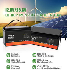 태양광 배터리 <span class=keywords><strong>12V</strong></span> 리튬인산철 배터리 100Ah~600Ah 방수 IP65 블루투스 리튬 이온 배터리 태양광 에너지 저장 시스템용 - Product Image 2
