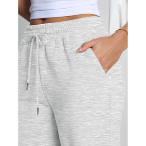 Pantalones de chándal de forro polar de pierna ancha para mujer, de cintura alta, holgados, informales, para invierno, joggers, atuendos de moda 2026 - Product Image 6