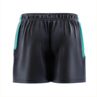 Shorts de football professionnels imprimés en polyester/nylon à séchage rapide avec cordon de serrage pour hommes – Idéal pour la gym, le football et le fitness