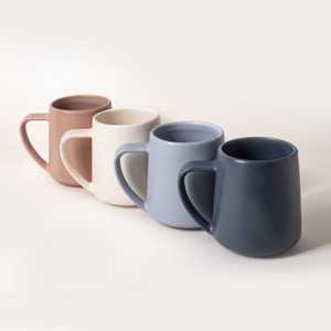 White Milk Ceramic Coffee <b>Mug</b> Matte Finish Solid Color Dishwasher Safe Microwave Safe Home Use - Product Image 5