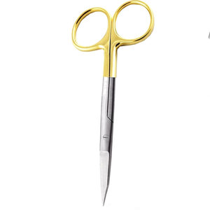 Ciseaux chirurgicaux Goldman Fox courbés TC 13 cm en carbure de tungstène pour la coupe des tissus et des sutures, en acier inoxydable, ensemble professionnel de précision - Product Image 5