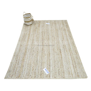 Nouvelle décoration d'intérieur tapis de jute de sol indien en gros tapis de salon en jute avec différents designs et couleurs tapis de jute - Product Image 6