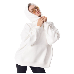 Sweat-shirt personnalisé pour femme, coupe oversize en molleton, poignets côtelés, coupe décontractée, style décontracté - Product Image 1