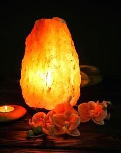 Lámpara de Sal Rosa del Himalaya Natural, Cristal Decorativo para el Hogar, Iluminación para Dormitorio, Sala de Estar, Oficina, Mesa, Brillo Cálido Nocturno - Product Image 5