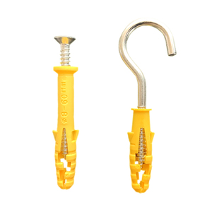Yellow Expansion Tube <b>Plastic</b> Anchor 6mm 8mm 10mm Screw Plug for Wall Fixing Wiring Accessories China Model 562179197111 - Product Image 3